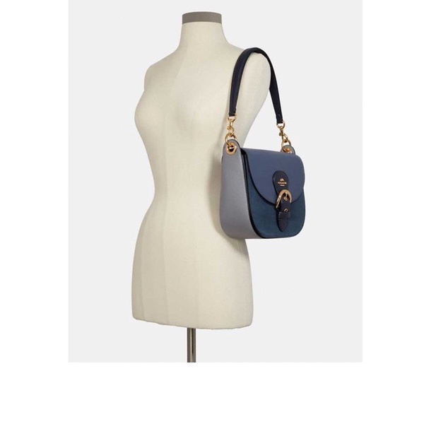 Coach Kleo Shoulder Bag 23 Denim Multi Redefined Crossbody  (C5688)