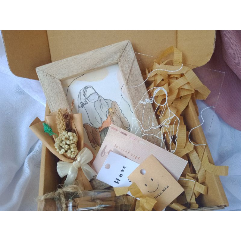 Hampers rustic||kado unik||estetik||hampers wisuda/ultah/wedding