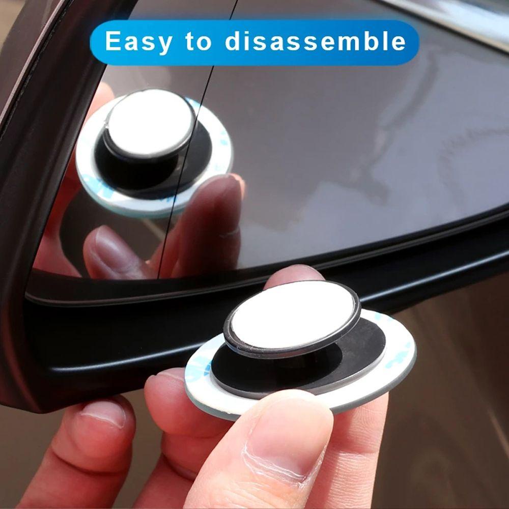 Lanfy Kaca Spion Mobil Framless Bulat Car Reverse Mirror Wide Angle 360derajat Convex Mirror Cermin Parkir Kendaraan