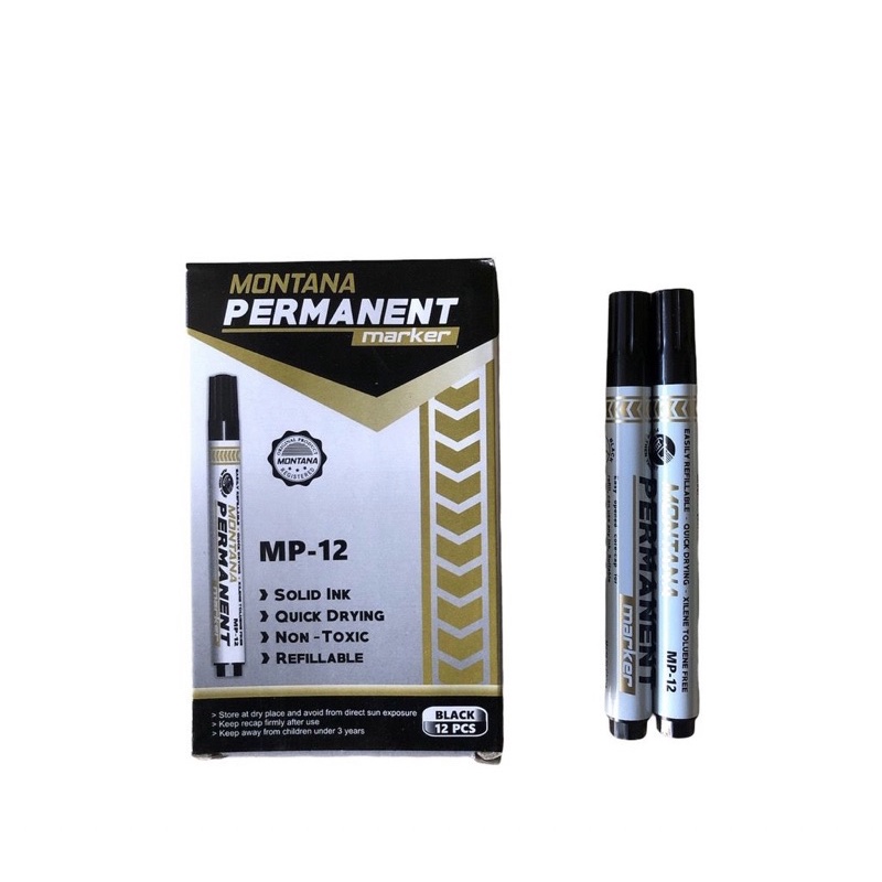

1 PSC SPIDOL MP12 PERMANENT MARKER WARNA HITAM