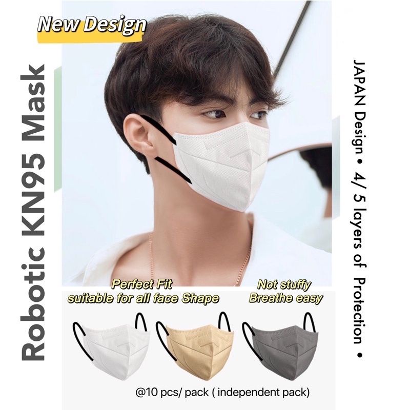 10PCS MASKER DEWASA KN95 WARNA BOLD FOR MEN JEANS DARK DUCKBILL ROBOTIC COOL KOREA EKSEKUTIF EARLOOP