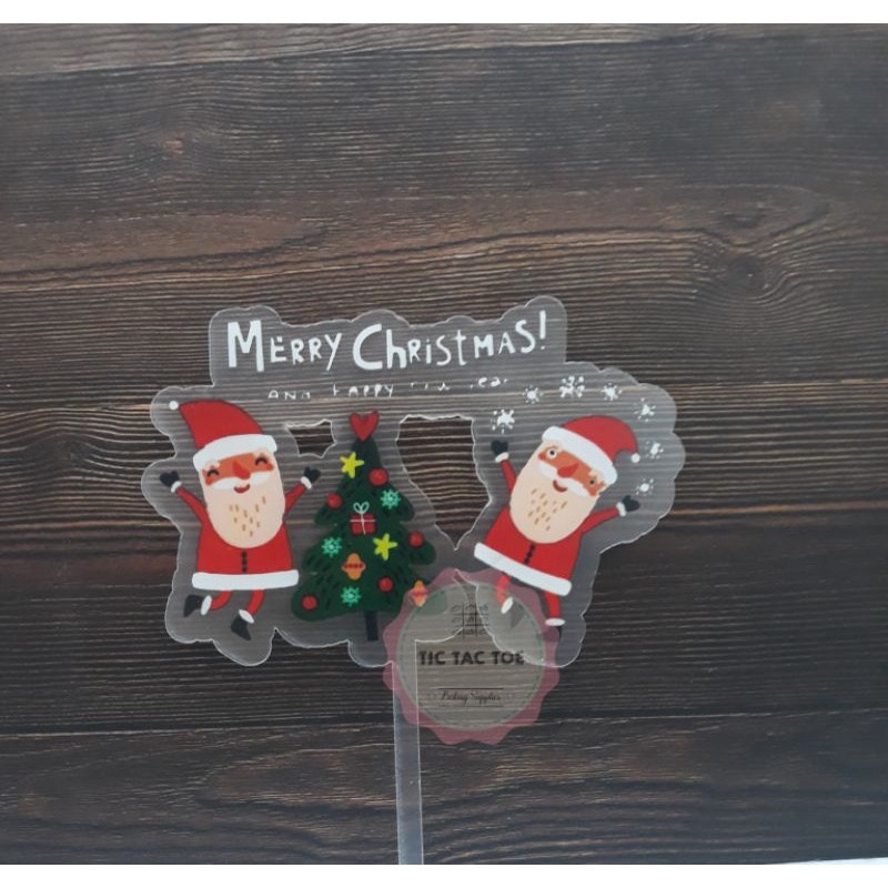 Topper Marry Christmas / Tooper Natal / Topper Acrilic (12271)