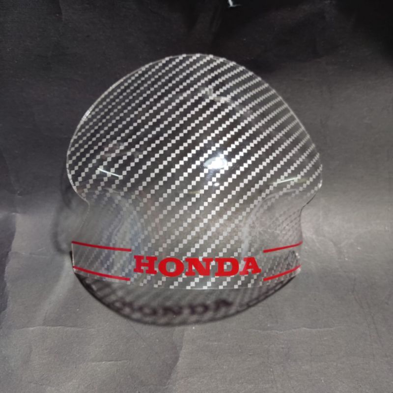 Visor Honda Scoopy fi karbon bening