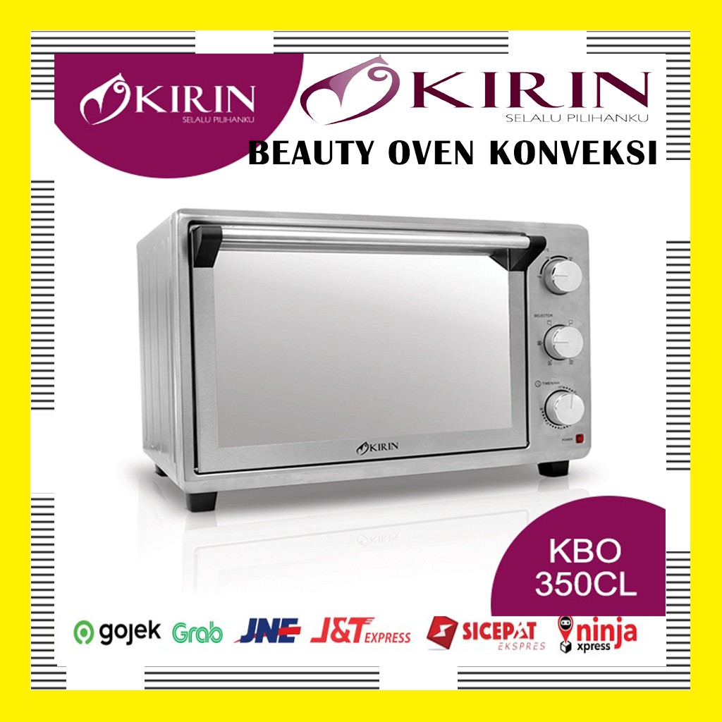 Oven Listrik Kirin KBO-350CL/KBO350CL  Beauty Oven Oven Konveksi Low Watt 35 Liter Oven Convection