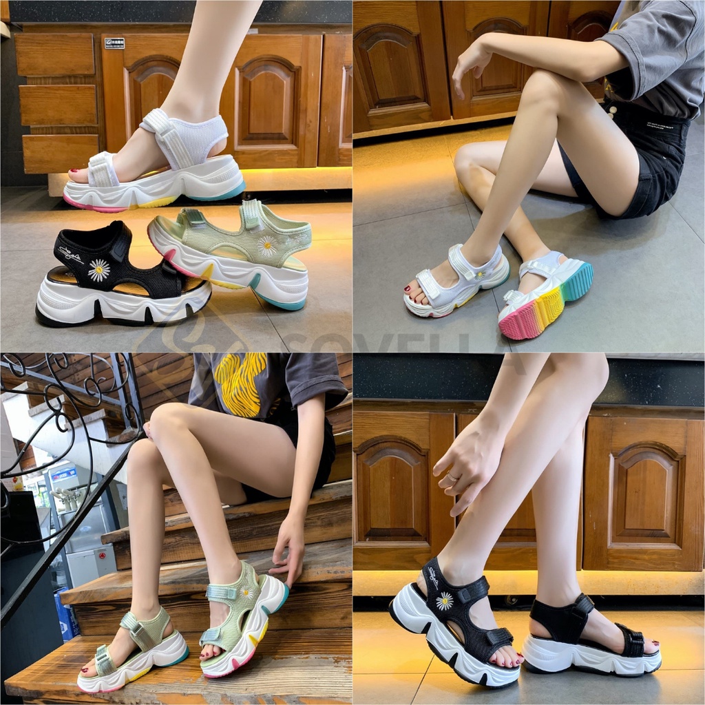 SOVELLA Seojin Sepatu Sandal Tali Sendal Wanita Import-6