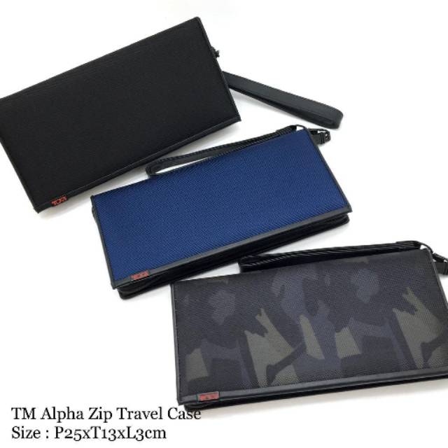Tumi Alpha Zip Travel Case wallet men original authentic asli purse dompet