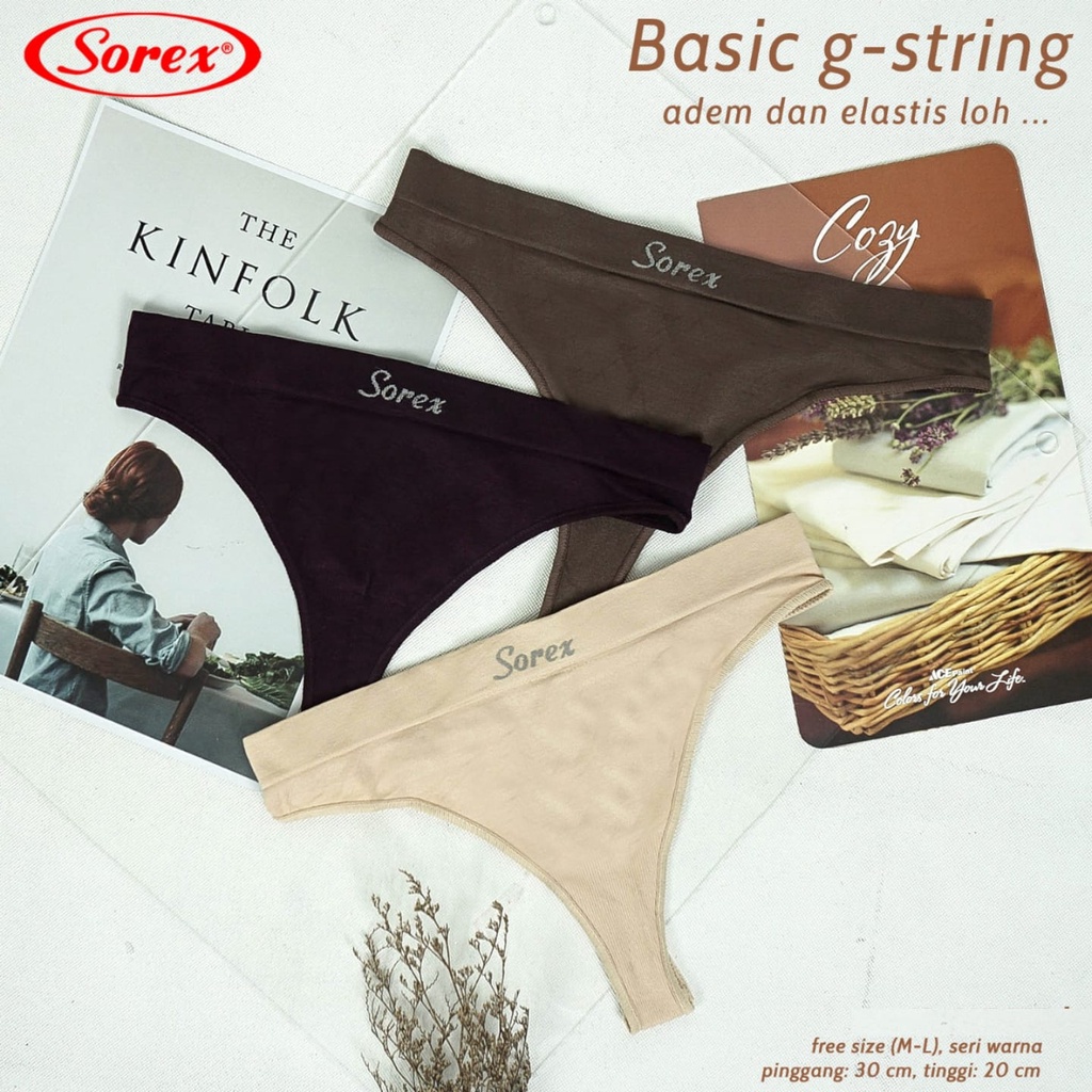 Celana Dalam Gym wanita / Cd Gym / cd seamless Sorex / G string gstring g-string Sorex Viral