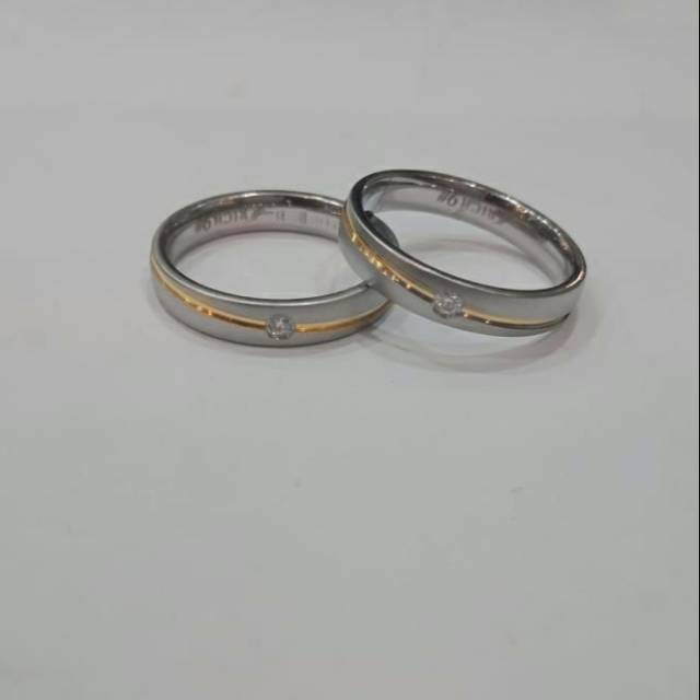 cincin couple/tunangan/pasangan anti karat