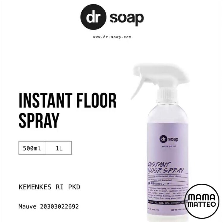 DR SOAP Instant Floor Spray 500ml / Mauve / Vacuum / Robot Cleaner