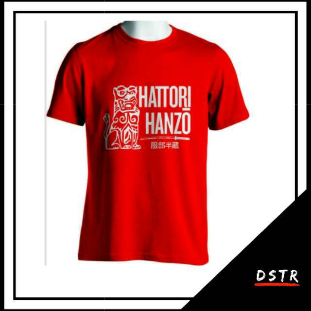 KAOS DISTRO SAMURAI HATTORI HANZO ID46 WARNA MERAH