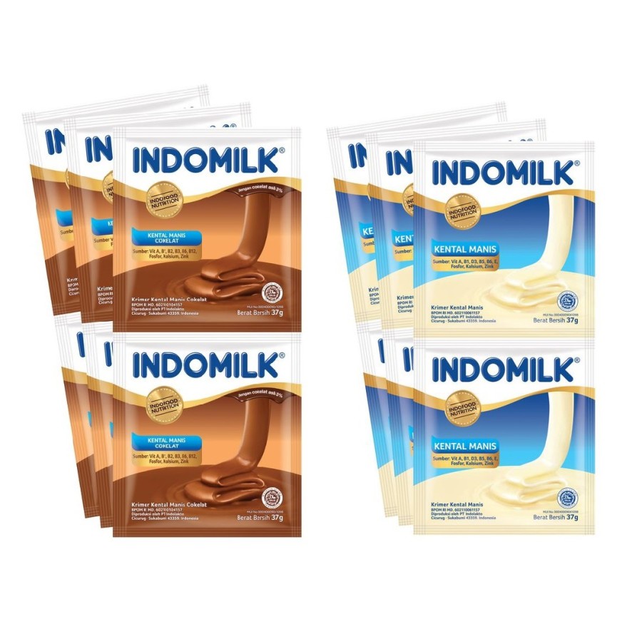 

Indomilk kental manis sachet 37gr x 6 sachet