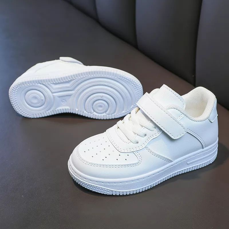 A06 Kids - Sneakers Anak - Anak Cowo Perempuan Putih Polos QQ