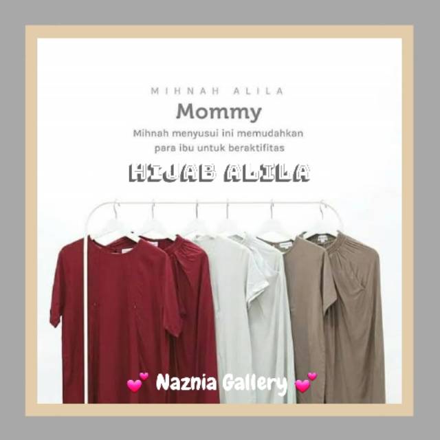 Set Mihnah Mommy dan Homey HIJAB ALILA | Daily Set Celana Kulot dan Baju Atasan Syari