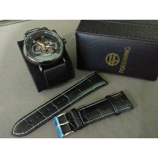 jam tangan Forsining original automatic movement hardlex dome
