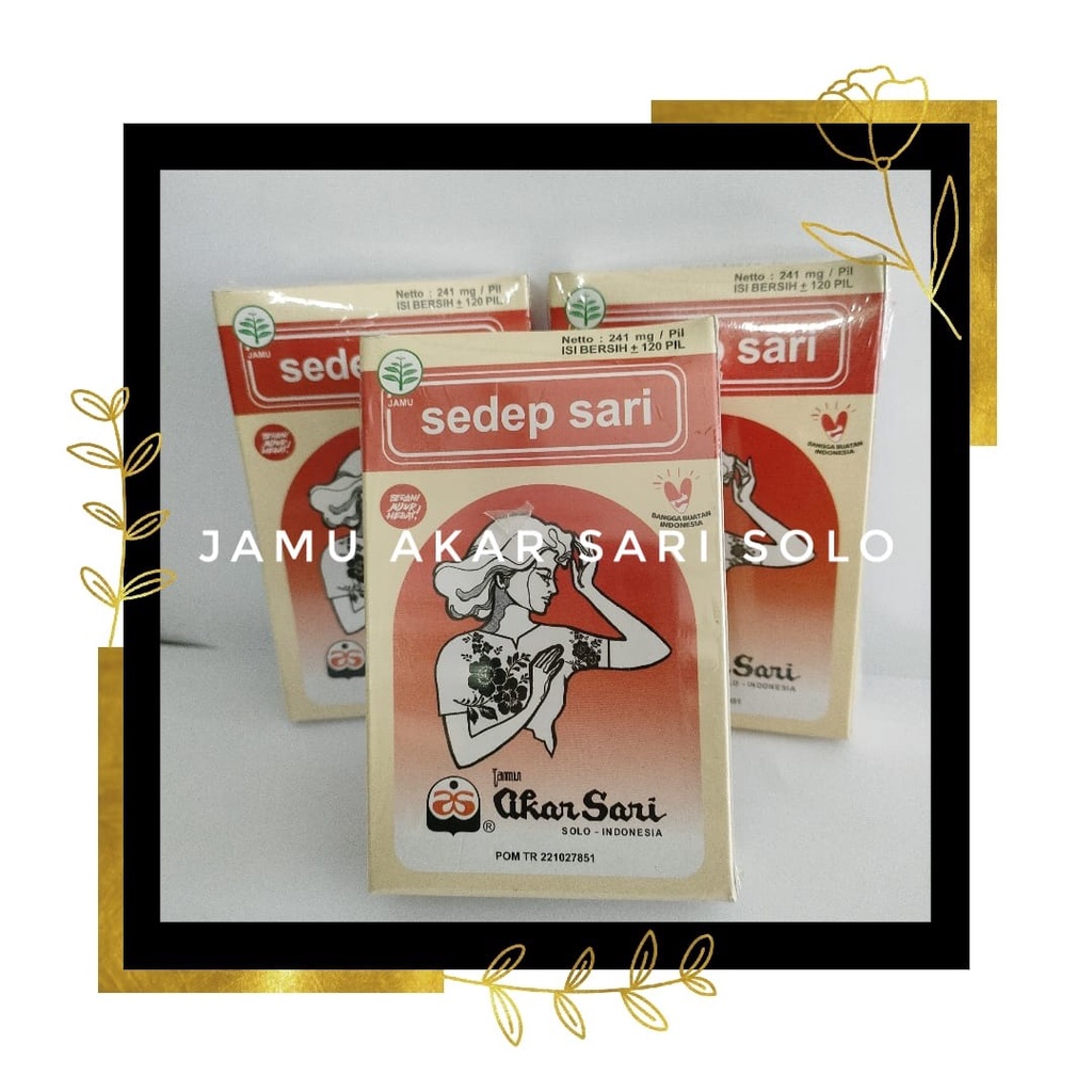 

Jamu Akar Sari - Sedep Sari Pil - Mengatasi Bau Badan / Bau Kurang Sedap