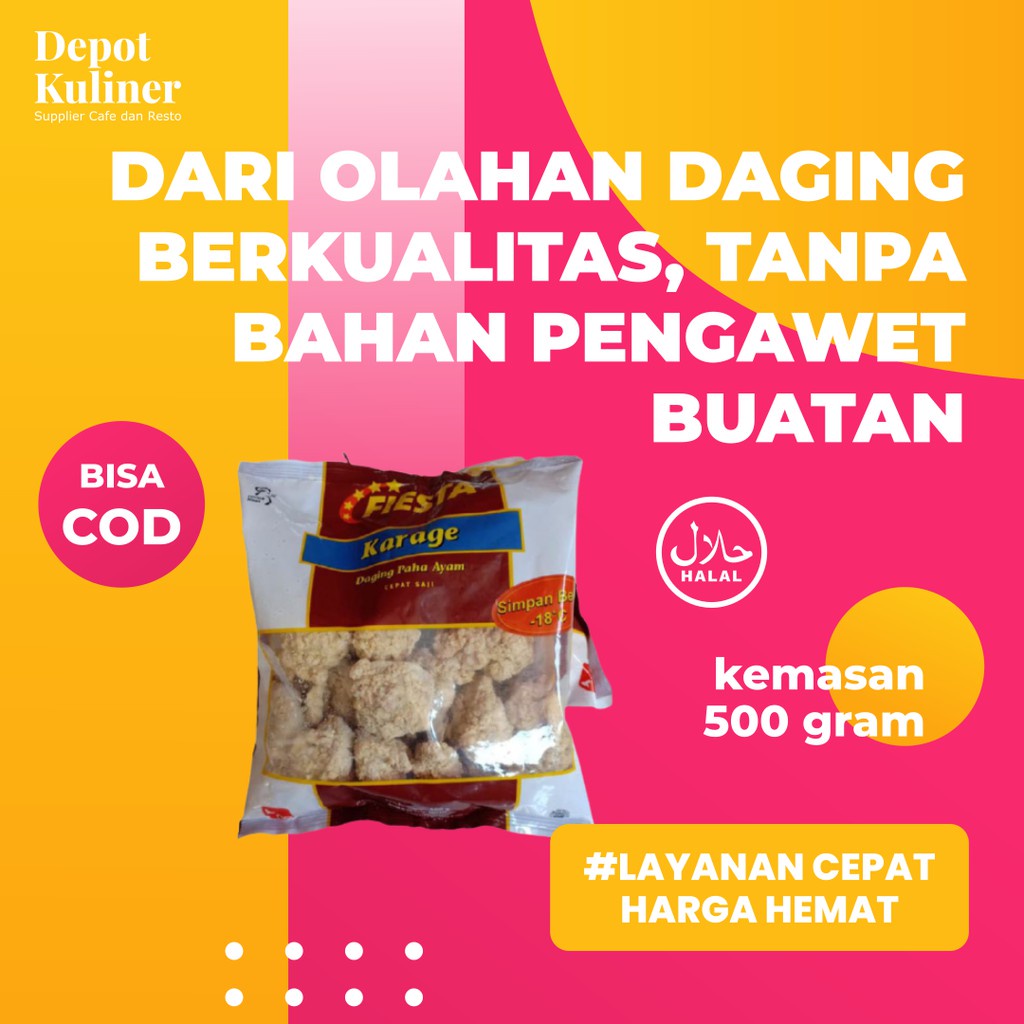 Fiesta Nugget Naget Karage Daging Paha Ayam 500GR