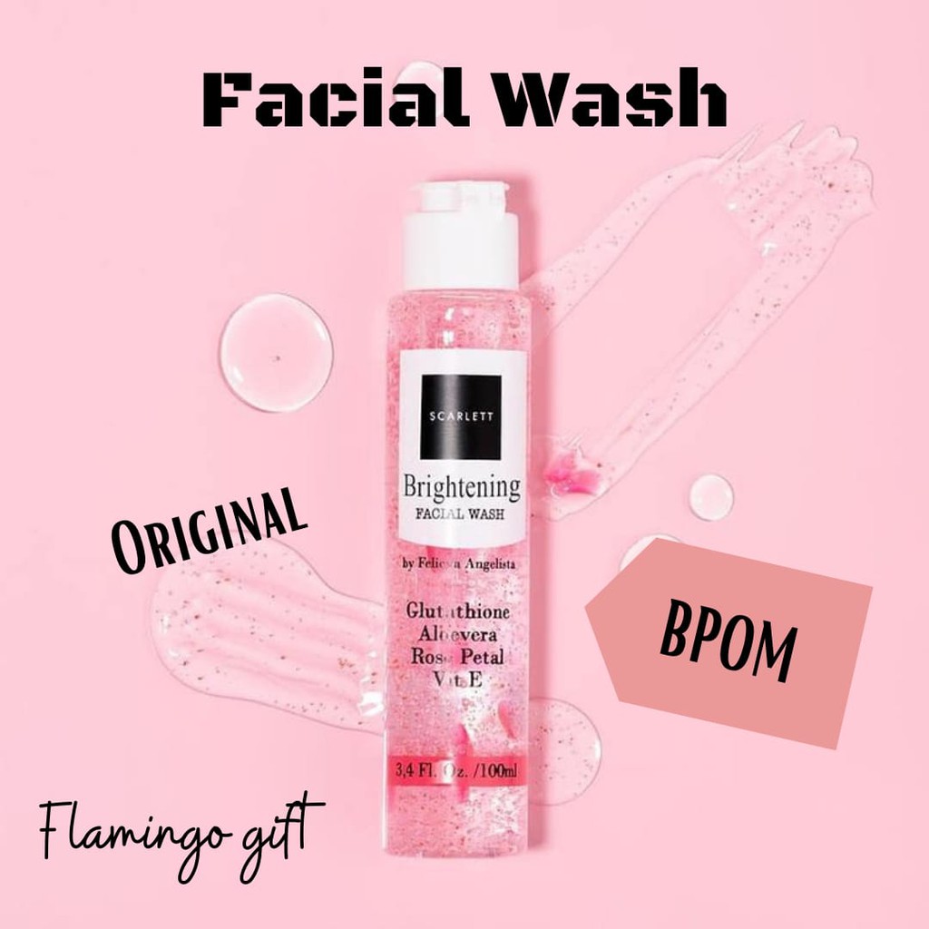 Scarlett whitening facial wash / sabun wajah original - BPOM