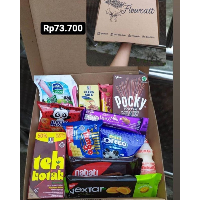Buket Snack / Bucket Snack/ Hampers Snack/ Box Gift / Gift Box by Flowcatt