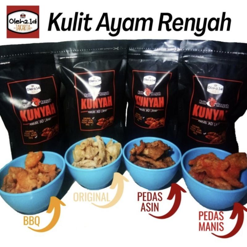 

Kulit Ayam Renyah Crispy KUNYAH oleh oleh khas Jakarta