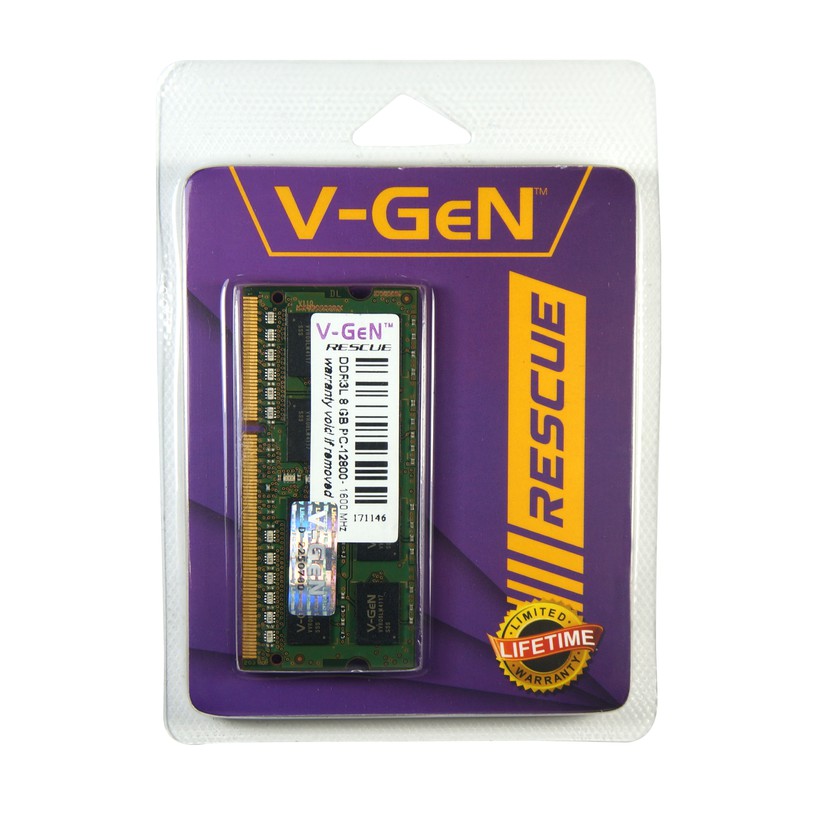 V-GEN SODIMM DDR3 8GB V GEN PC12800 1600MHz VGEN Rescue