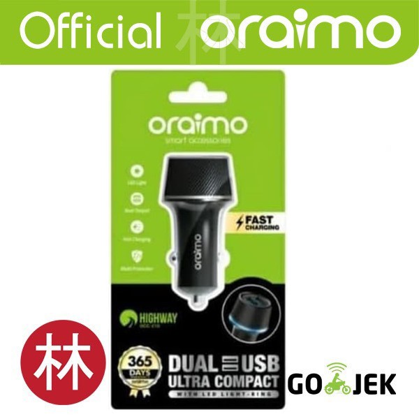 Oraimo OCC-21DML Highway Compact Car Charger + Cable