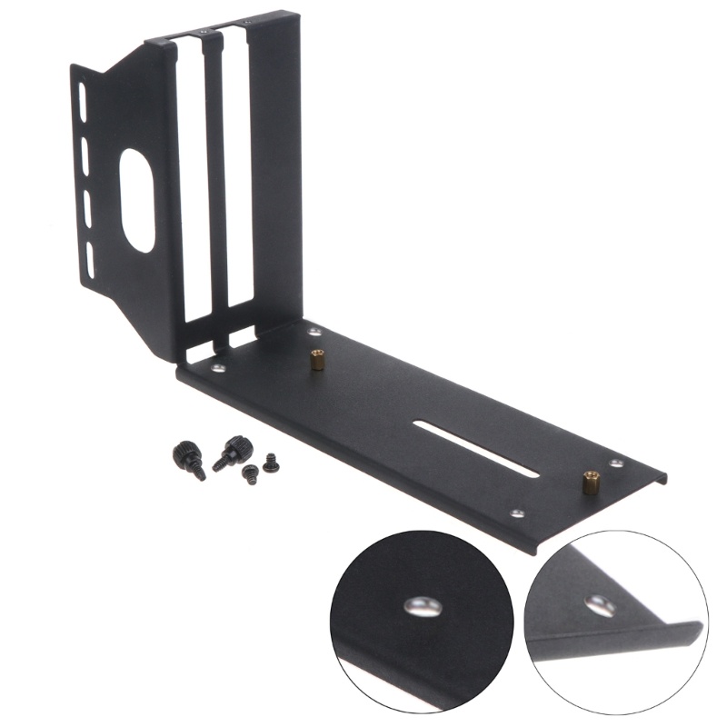 Btsg Vertical GPU Bracket PCI-E Graphics Card Vertical Install Holder Metal Kickstand Base Komputer Untuk Case Chassis GPU