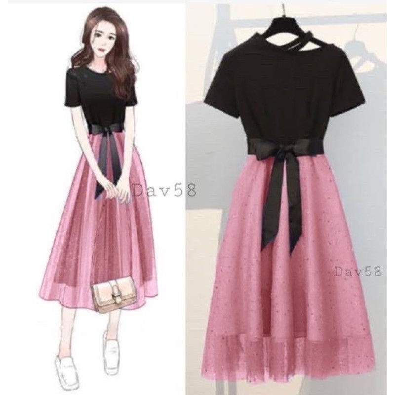 JC VD- Davina dress / Dress wanita korea Murah / Dress wanita terbaru