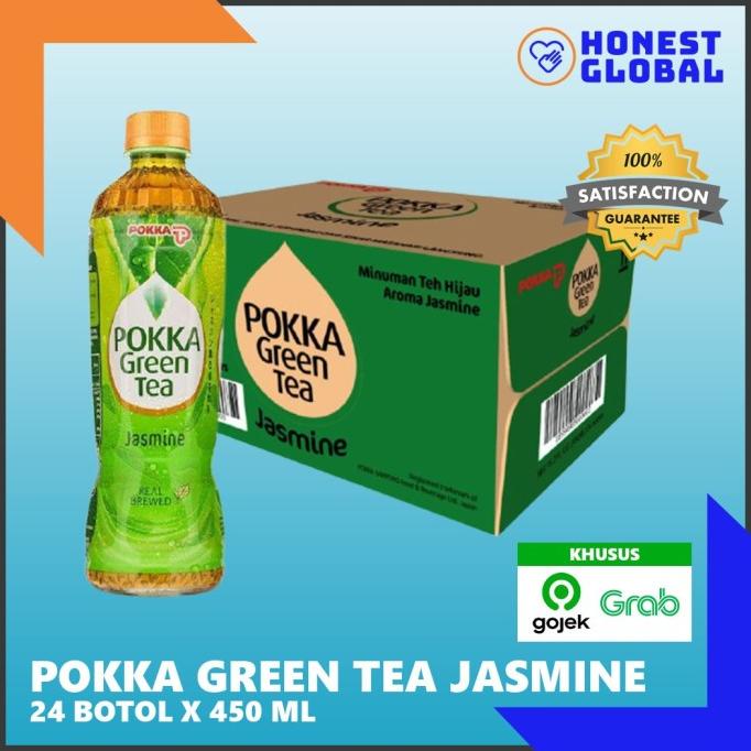 

[ COD ] POKKA Green Tea Jasmine 450 ml BERKUALITAS Kode 746