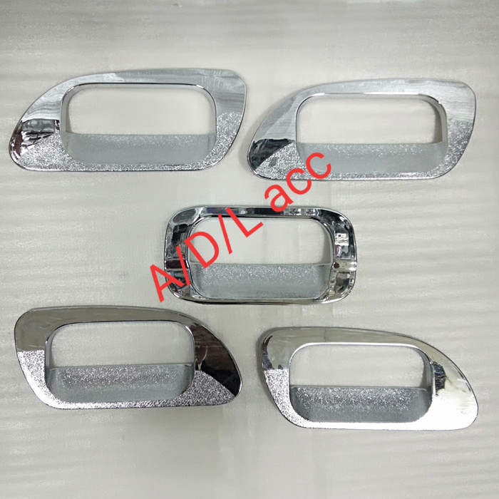 cover outer mangkok handle mobil daihatsu terios taruna / OXXY / toyota rush lama 5 pcs crome CHROME