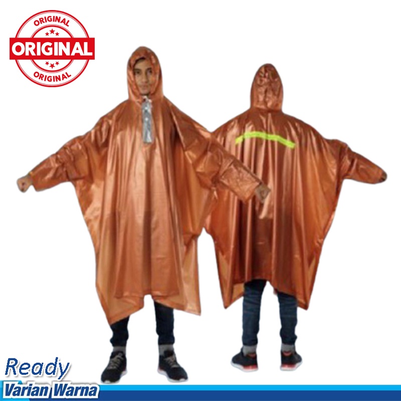 PROMO! Jas Hujan Ponco Lengan XL Big Size Jas Hujan Poncho PREMIUM Kualitas Terbaik Anti Rembes / Jas Hujan Terusan / Jas Hujan Dewasa Raincoat Pria Wanita Unisex COD