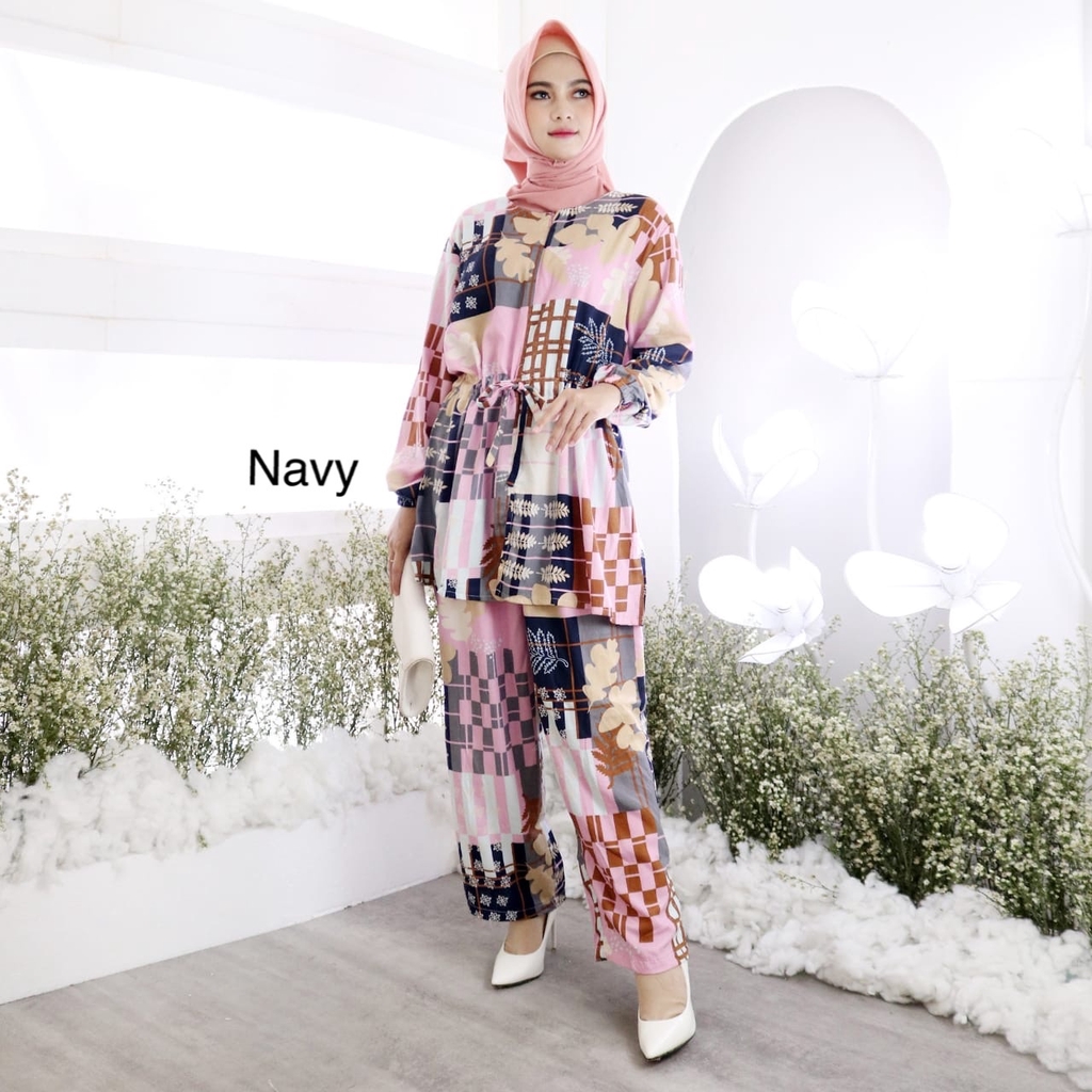 Setelan Motif Sivva / One Set Rayon Motif