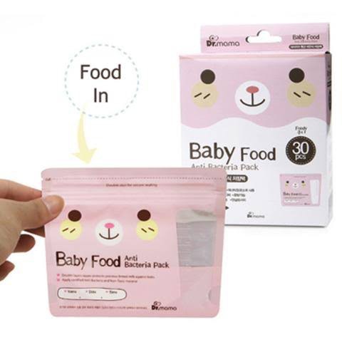 Dr.Mama Baby Food Storage Bags 30s (Pink)