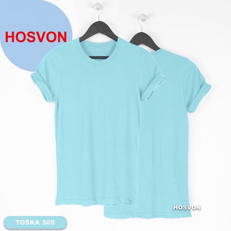 TOSCA 30s Cotton Combed Lengan Pendek (PRIA &amp; WANITA)