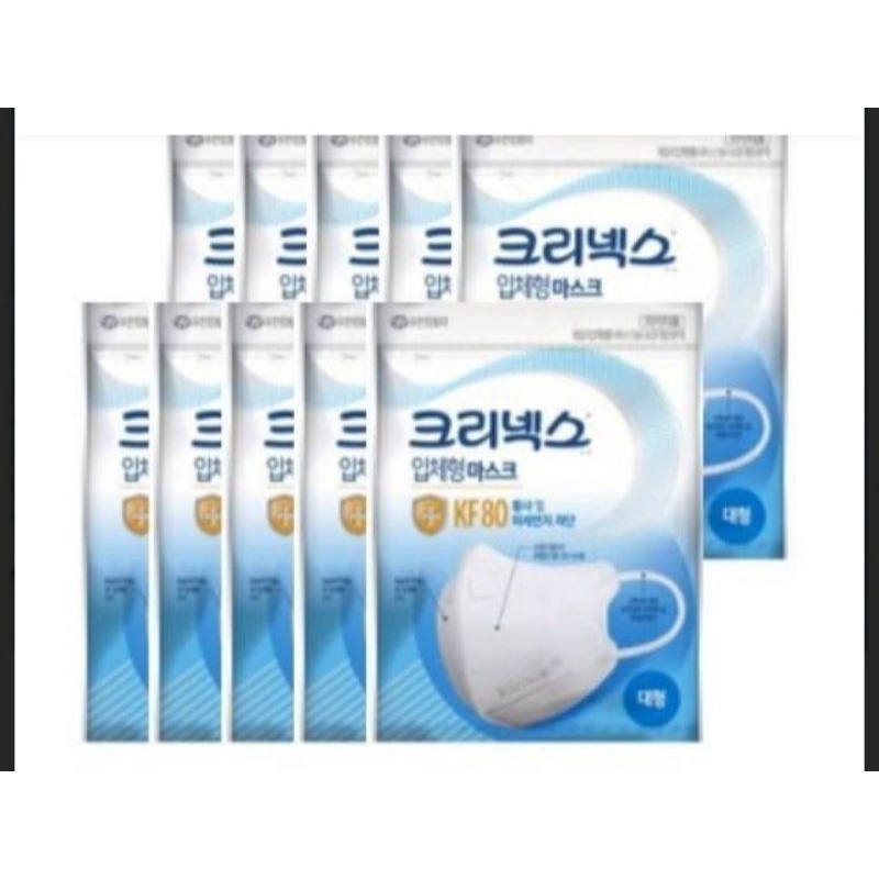 TURUN HARGA Masker KF80 (Kleenex) import from korea 100% authentic
