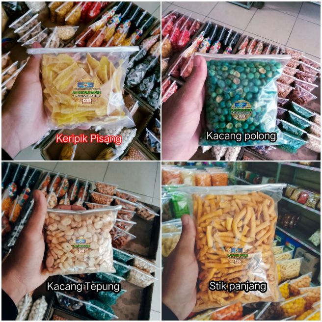 

4 paket snack cemilan kue kering kemasan termurah