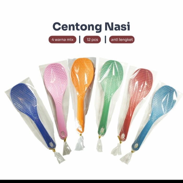 SV12 Centong Nasi SOUVENIR  WARNA WARNI ANTI LENGKET bs Utk Souvenir
