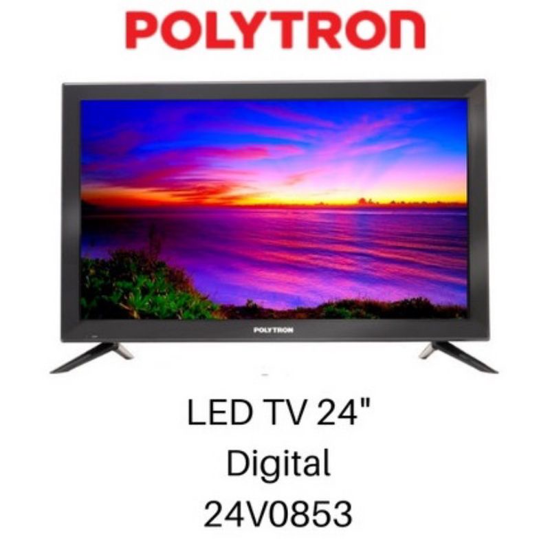 LED TV POLYTRON 24 inch DIGITAL TV PLD 24V0853 TERBARU