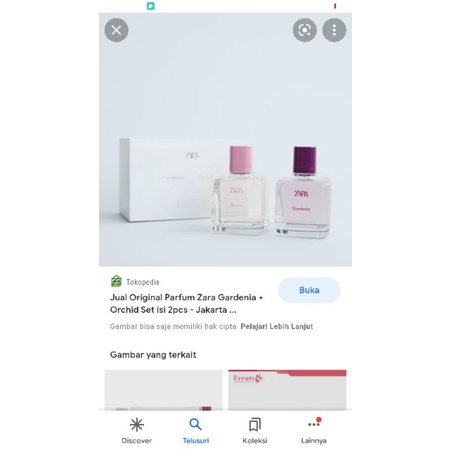 Parfum zara orchid gardenia