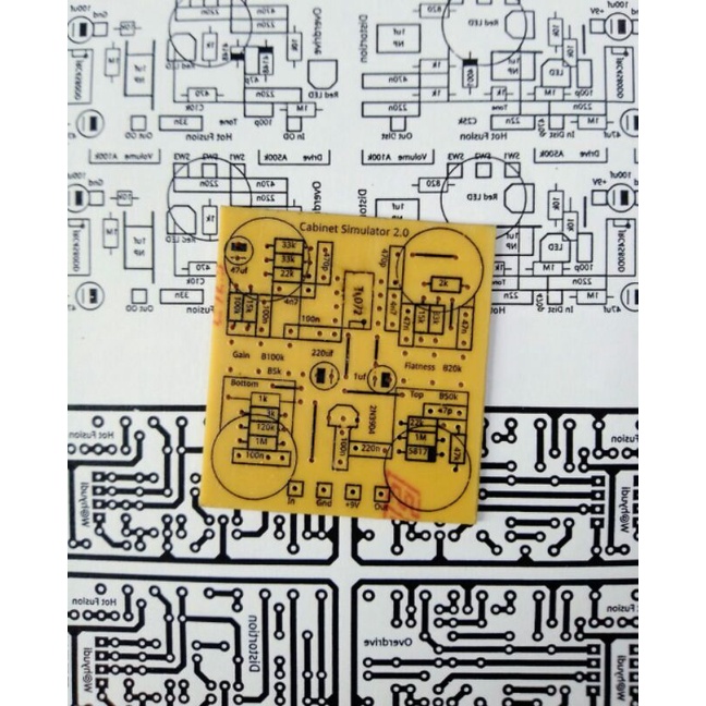 PCB EFEK GITAR CABINET SIMULATOR 2.0