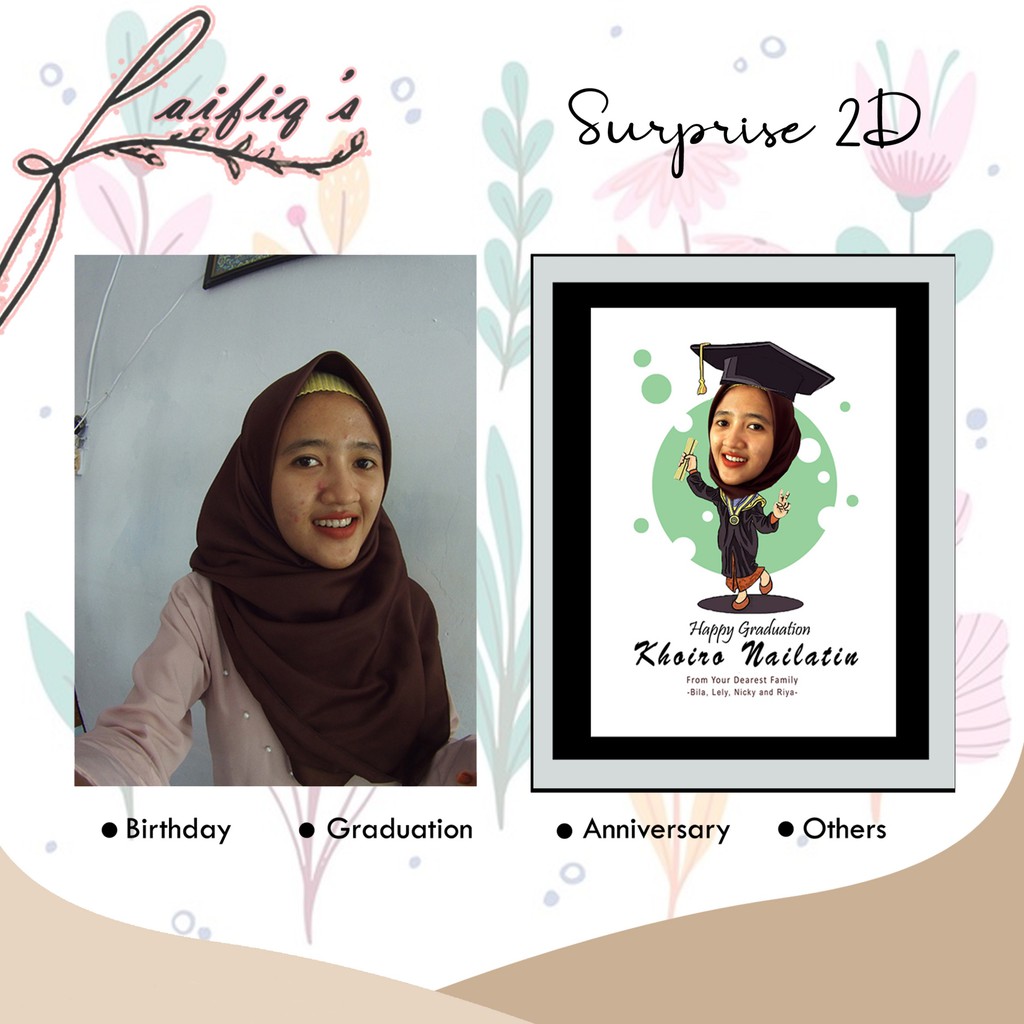 

HADIAH WISUDA GRADUATION WEDDING ANNIVERSARY ULANG TAHUN MURAH UNIK PRODUCT CREATIV 2D