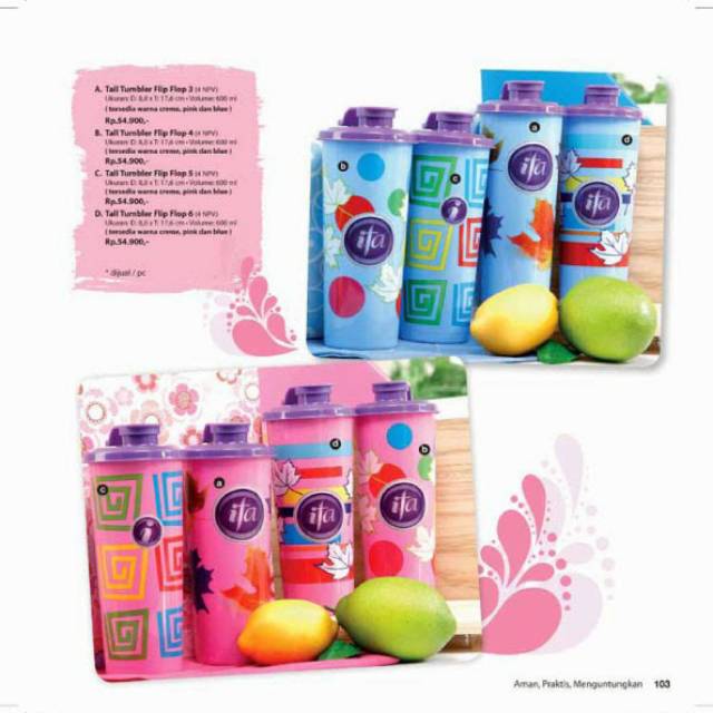 Tall Tumbler flip flop  Ifa cookware 600 ml