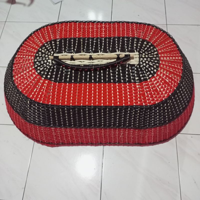 tudung saji rotan sintetis ukuran besar/jumbo tempat penyimpanan nasi