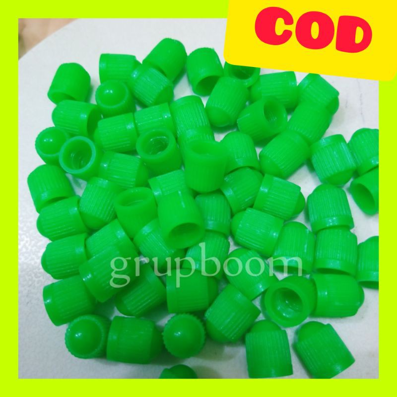 Tutup Pentil Nitrogen Ban Motor - Mobil - Truk Bahan Plastik Warna Hijau