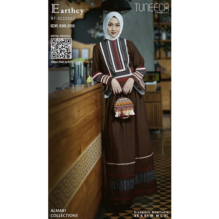 Almari Tuneeca AT-0222002 Arcadia Diskon Sale Promo Gamis Long Dress