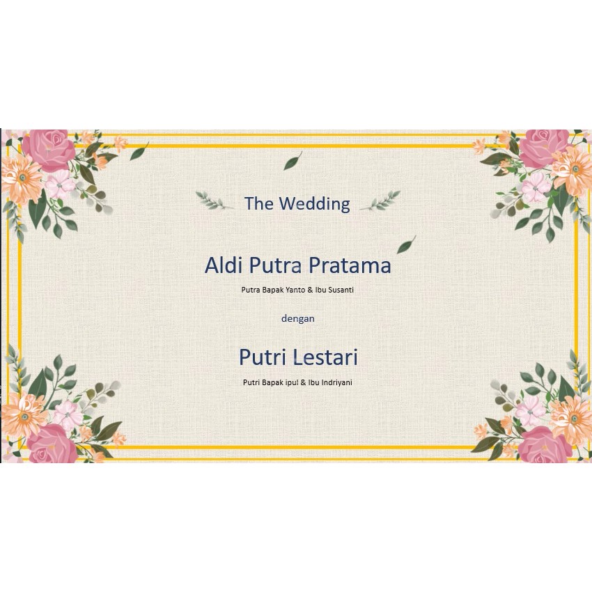 Undangan Digital / Undangan Digital Pernikahan / Video Undangan