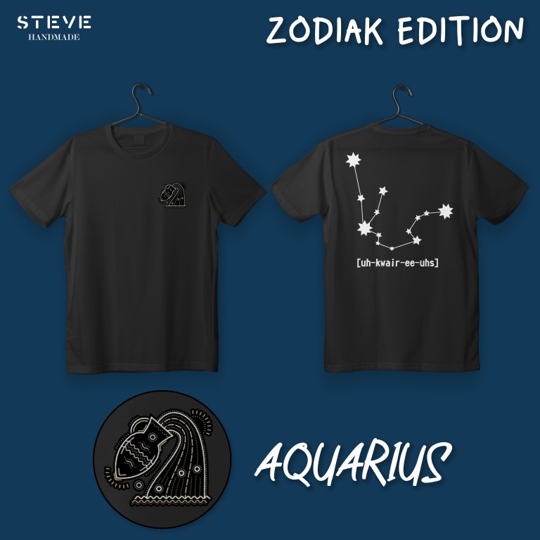 Tshirt Baju Kaos Custom Zodiac Edition NSA36 New States Apparel (NSA) Original + Custom Nama