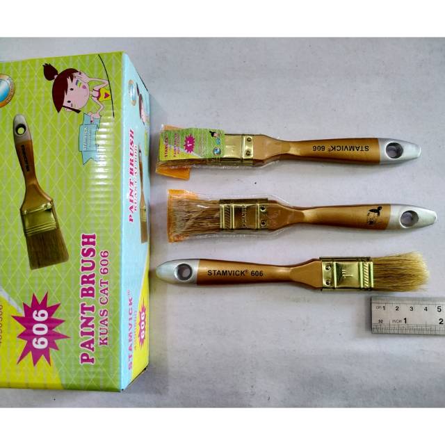 Kuas tangan 1&quot; / PAINT BRUSH/KUAS CAT DINDING TEMBOK TANGAN SERBAGUNA/KUAS TANGAN CAT DINDING/KUAS MARTABAK/KUAS SERBGUNA MULTIFUNGSI