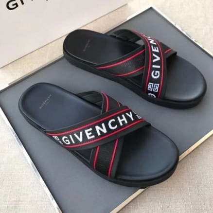 sandal flat sendal slide selop pria mirror quality slippers lv