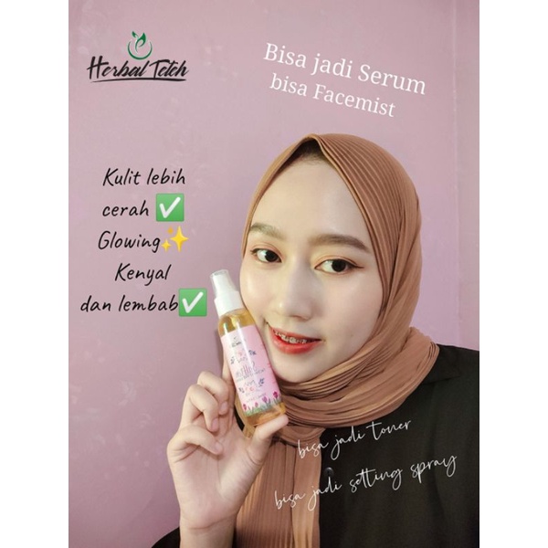 SAFFRON FACEMIST ESSENCE [BPOM]+ Niacinamide +Hyaluron  100ml by Herbal Teteh