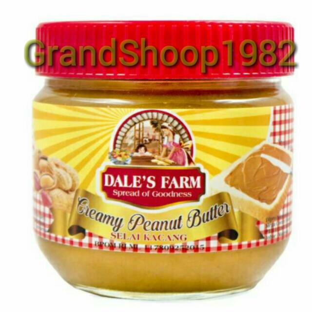 

DALES FARM CREAMY PEANUT BUTTER 250 GRAM